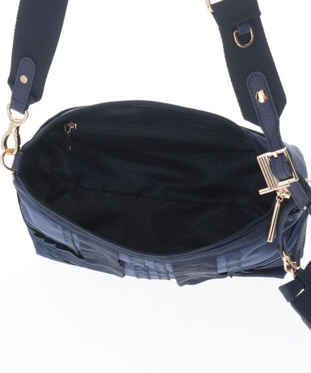 LANVIN en Bleu ミエル パスケース付ショルダーバッグ(ラメ無し) ネイビー