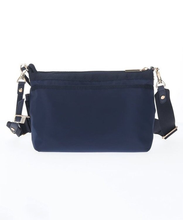 LANVIN en Bleu ミエル パスケース付ショルダーバッグ(ラメ無し) ネイビー