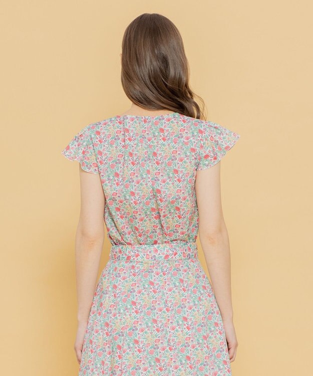 TOCCA 【LIBERTY社オリジナル素材】【洗える！】FLORAL STORY ブラウス ピンク系5