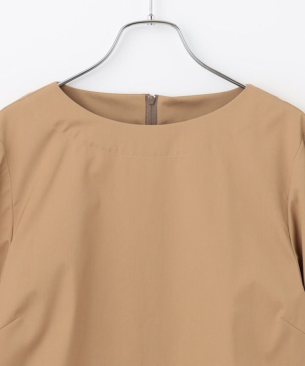 #Newans 【ANSWER for Co-Creation】ベルスリーブシンプルブラウス キャメル系