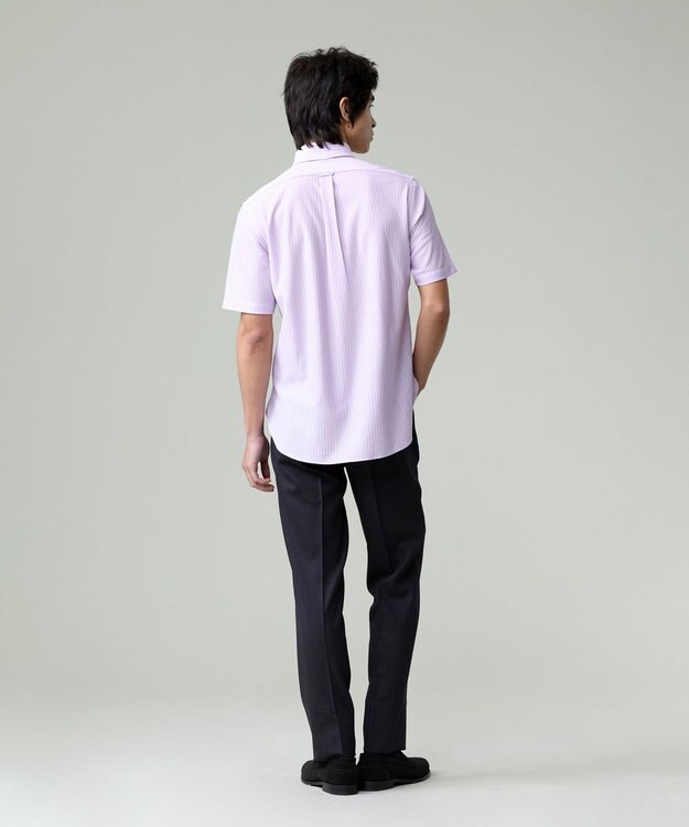 J.PRESS MEN 【Peppin Merino Comfort】【ウォッシャブル可 / 折り目加工】バーズアイ スラックス / ノータック グレー系