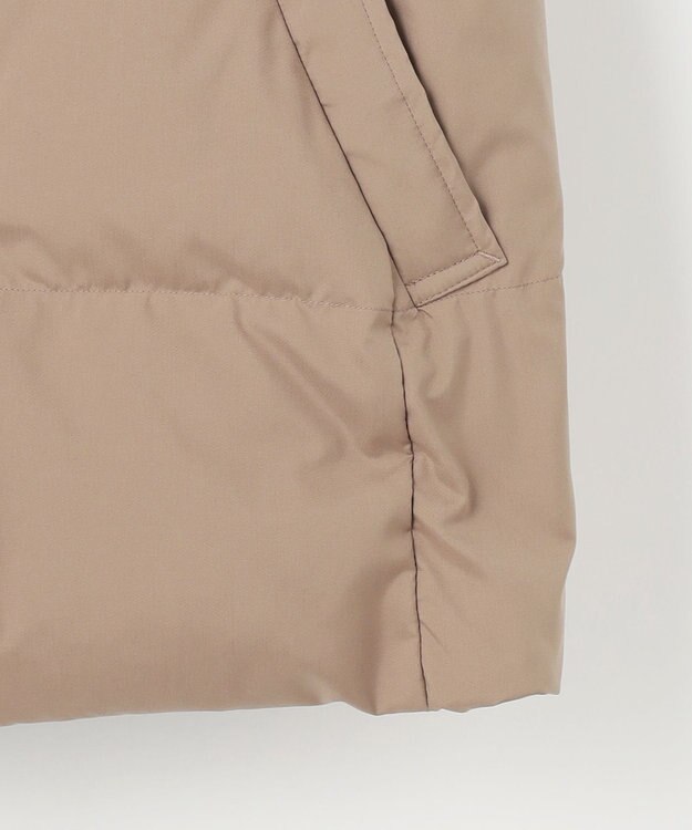 J.PRESS LADIES S 【洗える・2way】タフタダウン ミドル丈 コート モカ系