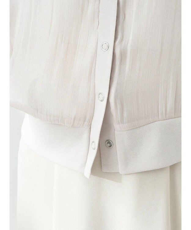 earth music&ecology シアーラメカーディガン Beige