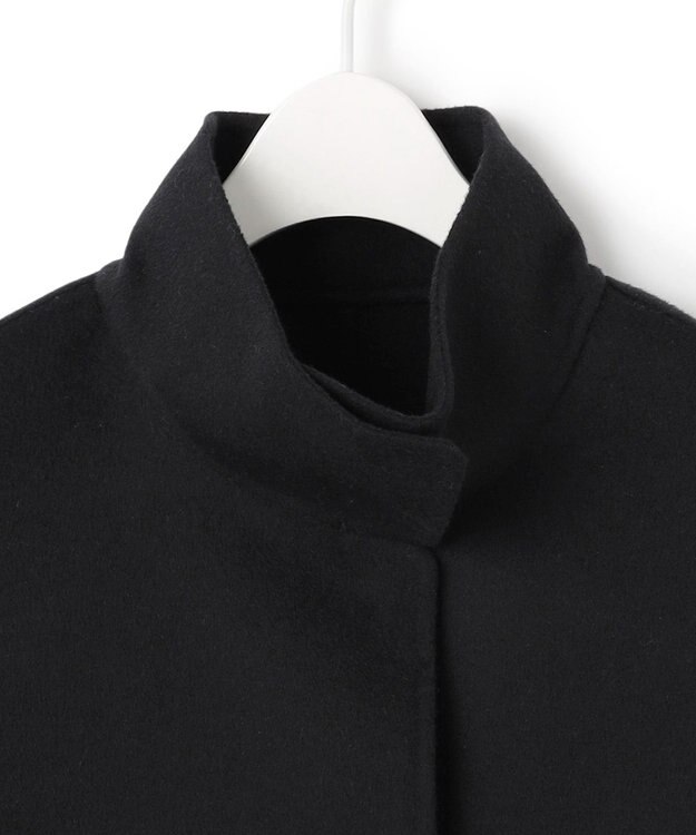 ICB L WoolRever  スタンドカラージレ ブラック系