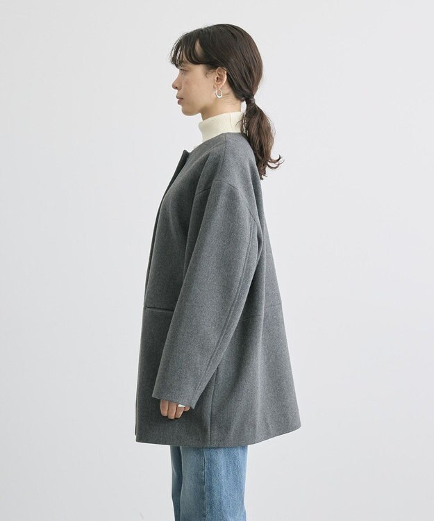 AMERICAN HOLIC リサイクル中空糸ノーカラーコート Gray Mixture