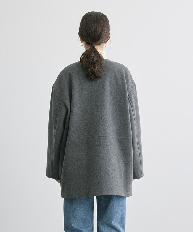 AMERICAN HOLIC リサイクル中空糸ノーカラーコート Gray Mixture