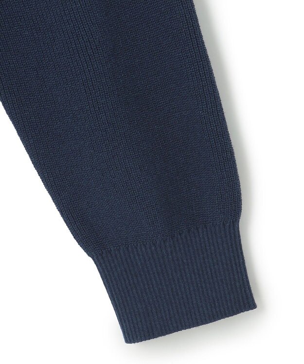 J.PRESS YORK STREET 【UNISEX】Vネックコットン カーディガン ネイビー系