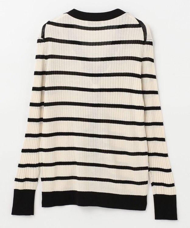 ANY 【UVケア】ミドルレングス カーディガン オフ×ブラック