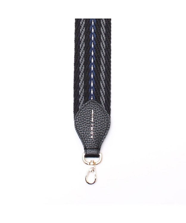 A.D.M.J. 【別売り】イタリアンテープショルダーストラップ(レギュラー/107cm) BLACK