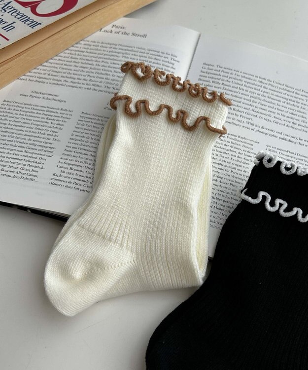 WEGO ダブルメローソックス ホワイトその他