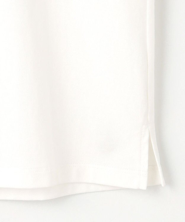 組曲 S 【綿100％】フロッキープリント Ｔシャツ アイボリー系