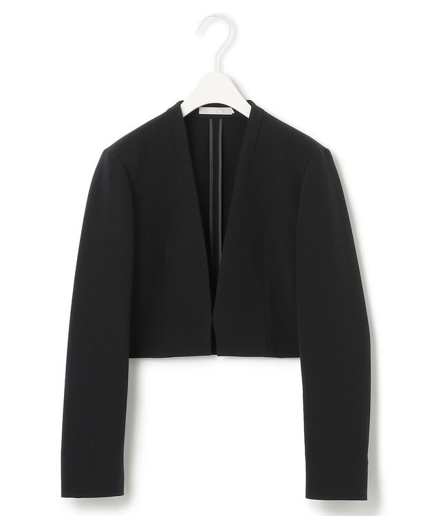 ICB 【洗える・ブラックフォーマル】 TaPeダブルクロス ショートジャケット ブラック系