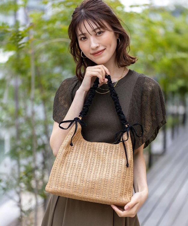 ANY SIS シャーリングサマー バッグ ベージュ