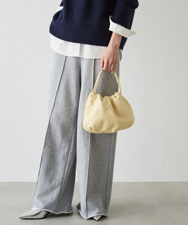 russet レザー巾着4WAYショルダーバッグ(CE-1454) CreamYE