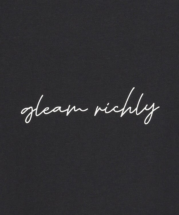 ANY SIS 【洗える】ノースリーブロゴ Tシャツ ブラック系