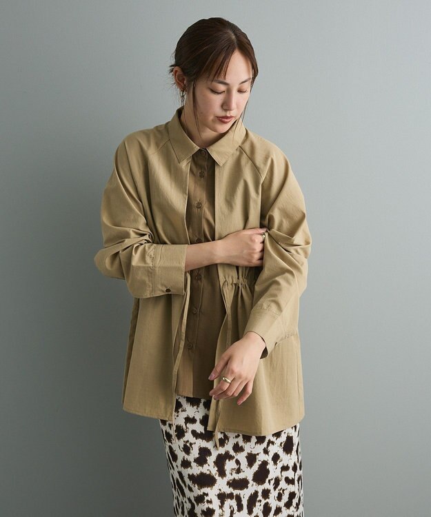 CRAFT STANDARD BOUTIQUE レイヤードライクシャツ Beige