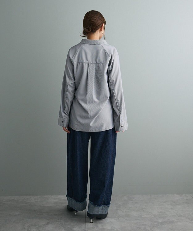 CRAFT STANDARD BOUTIQUE レイヤードライクシャツ Charcoal Gray