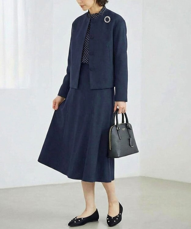 nouvelleRobe Oū 【本革・高反発】Pearl decoration ポインテッドトゥパンプス ブラックメタリック