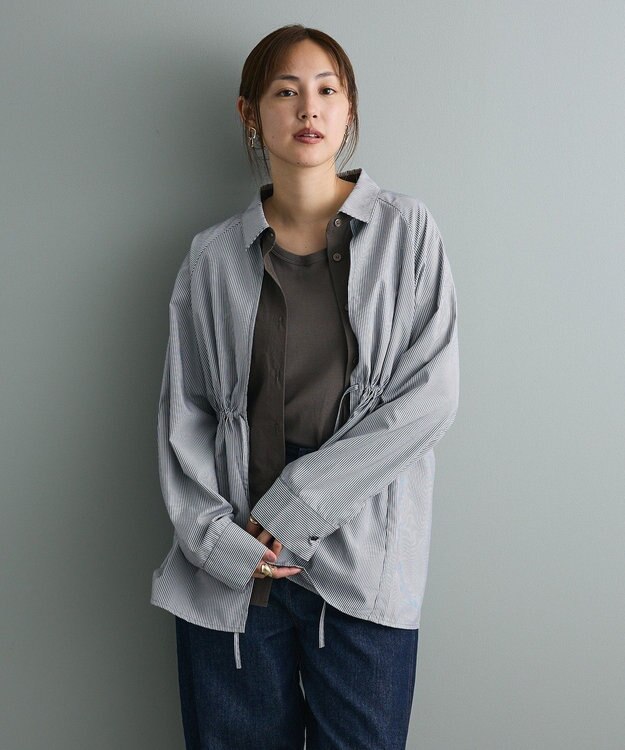 CRAFT STANDARD BOUTIQUE レイヤードライクシャツ Charcoal Gray