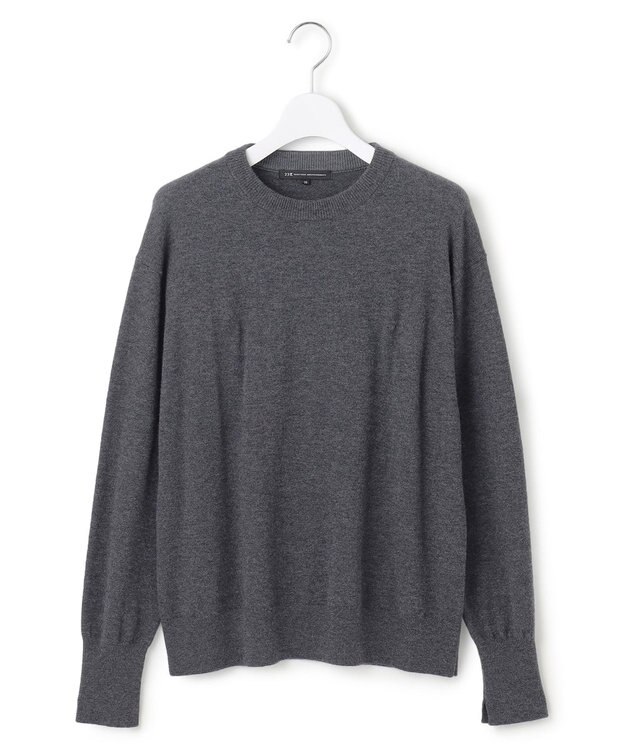 23区 【洗える】レイヤードビスチェ ニット グレー系