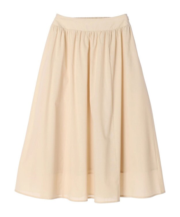 earth music&ecology ギャザーフレアスカート Beige