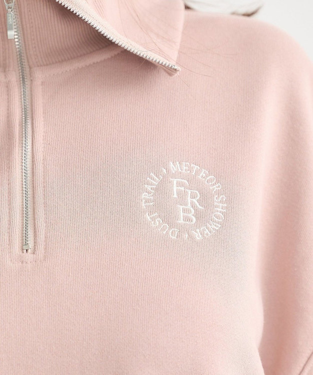 earth music&ecology ハーフＺＩＰプルオーバー Pink