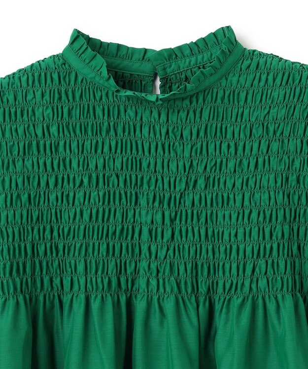 UNFILO 【WEB限定】シアーシャーリングブラウス グリーン