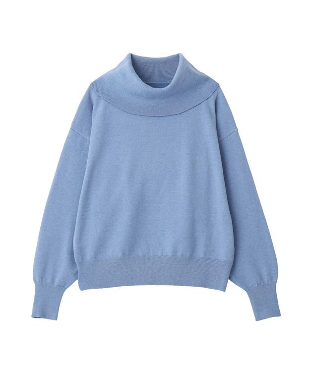YECCA VECCA オフタートルネックニット Blue