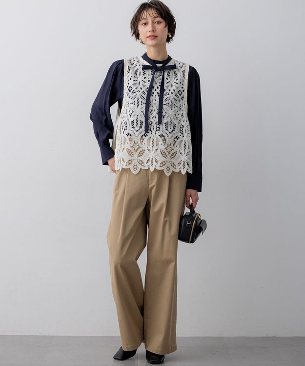 23区 【先行予約】フラップポケット2WAY ショルダーバッグ ブラック系