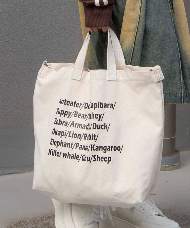 WEGO 2wayキャンバストート 柄3