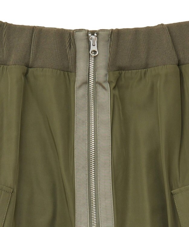 Green Parks ・ＳＵＧＡＲ　ＳＰＯＯＮ　ミリタリーフレアスカート Khaki