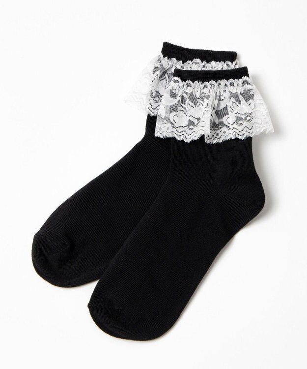 WEGO レースソックス ブラックその他