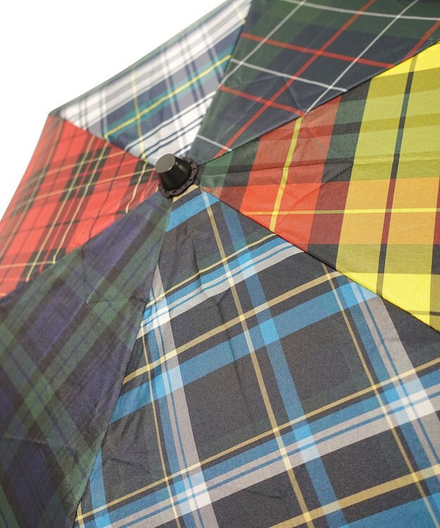 +RING UNISEX プラスリング 簡単開閉式折傘55cm CHK T1399 マルチカラー