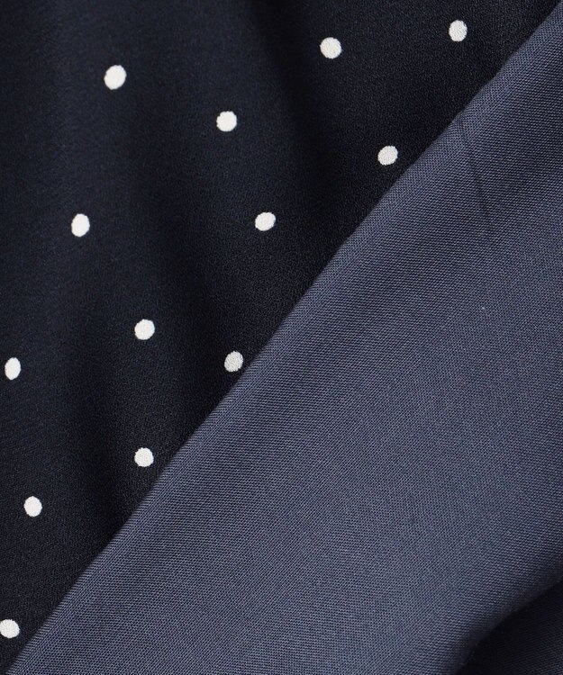 組曲 KIDS 【110-140cm】ラッフルドット ブラウス ネイビー系5