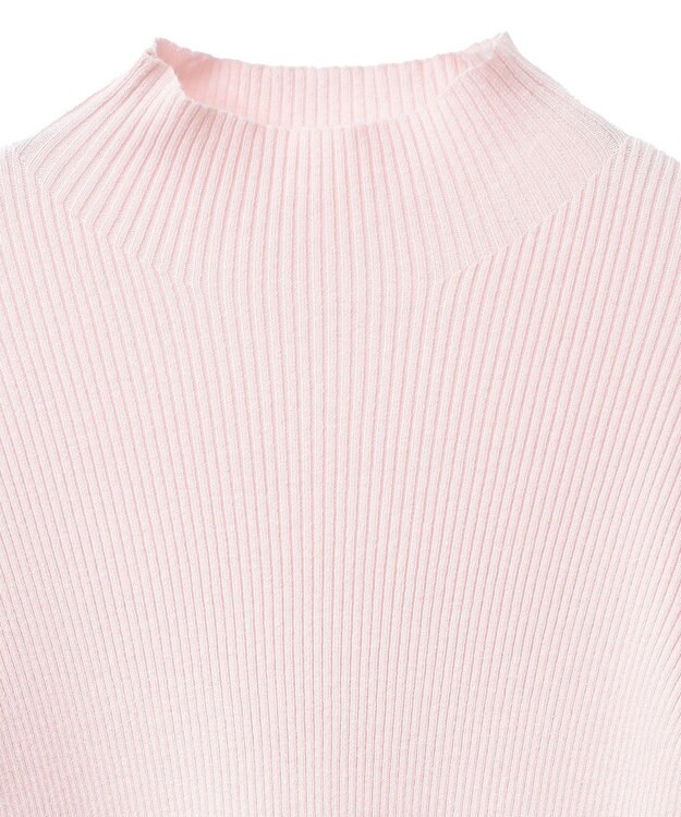 earth music&ecology 袖口刺繍リブニットプルオーバー Light Pink