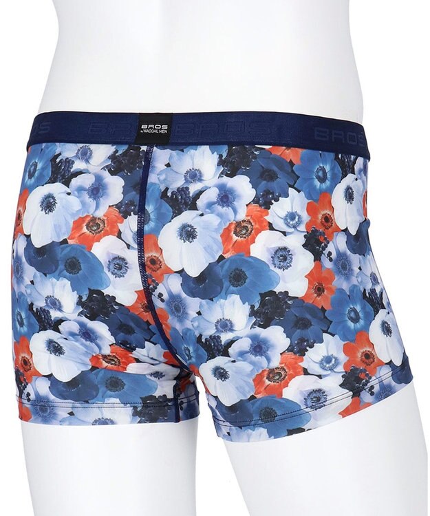 WACOAL MEN ボクサーパンツ 【ハナコトバパンツ】 フロント快適設計 肌あたり軽減設計 誕生日 記念日 前閉じ 下着 メンズ GT3221 /ブロス バイ ワコールメン ブルー