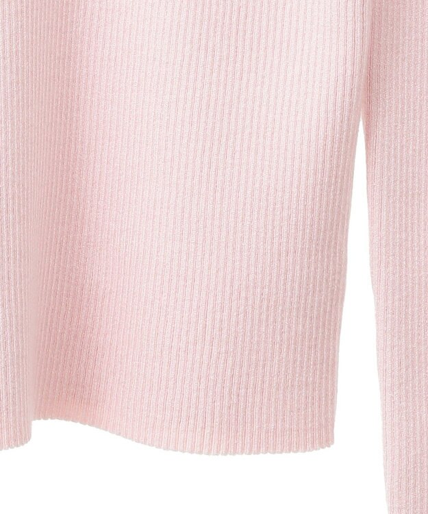 earth music&ecology 袖口刺繍リブニットプルオーバー Light Pink