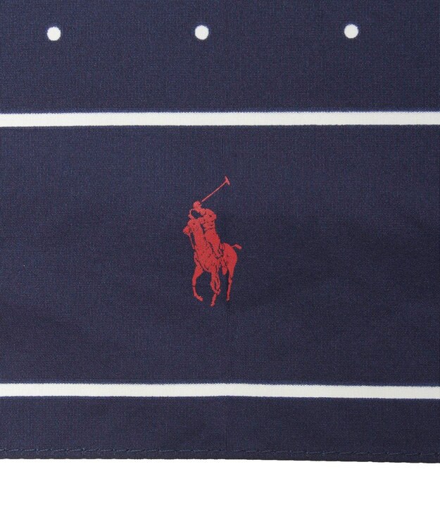 MOONBAT POLO RALPH LAUREN（ポロ ラルフローレン)ドット ポロポニー 雨傘 折りたたみ傘 ネイビーブルー