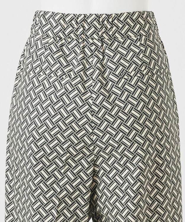 23区 S 【R(アール)】ジオメトリックプリント ワイドパンツ ジオメトリックプリント