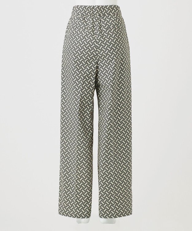 23区 S 【R(アール)】ジオメトリックプリント ワイドパンツ ジオメトリックプリント