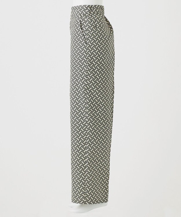 23区 S 【R(アール)】ジオメトリックプリント ワイドパンツ ジオメトリックプリント