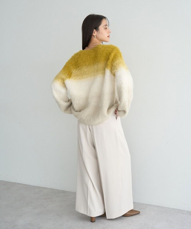 YECCA VECCA グラデーションシャギーニット Yellow