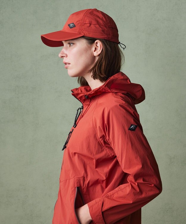 JOSEPH ABBOUD MOUNTAIN 【軽量/ストレッチ/ECO撥水】ライトワッシャーストレッチ キャップ オレンジ系