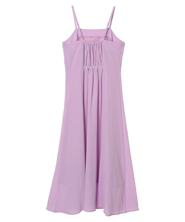 earth music&ecology ＳＥＴ２点パフスリーブブラウス＋キャミワンピース Purple