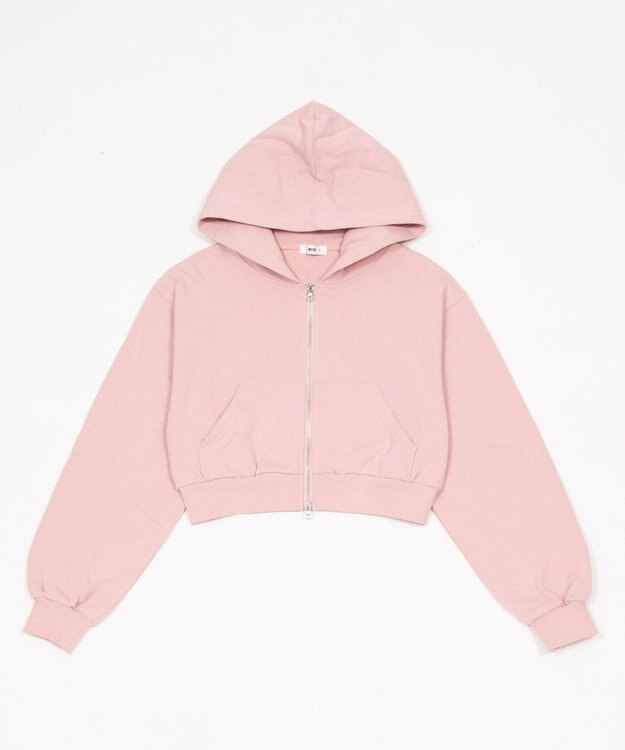 WEGO ショートZIPパーカー ピンク