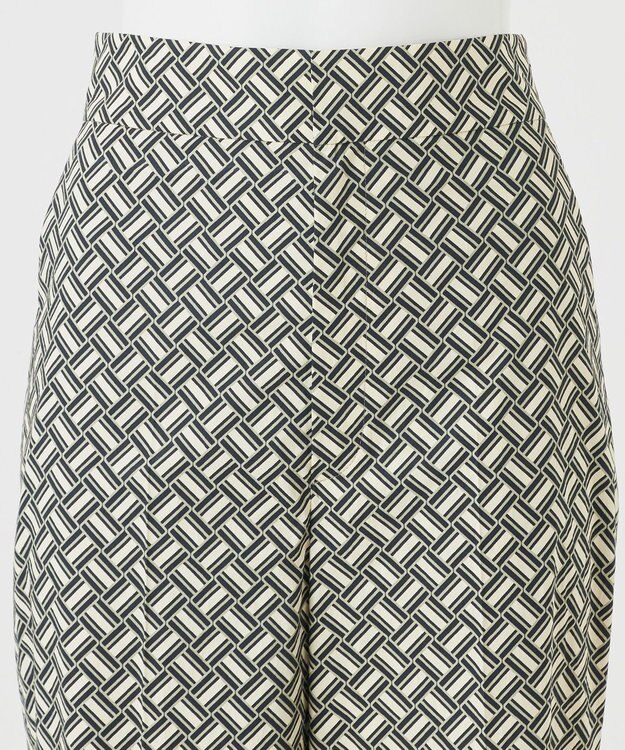 23区 S 【R(アール)】ジオメトリックプリント ワイドパンツ ジオメトリックプリント