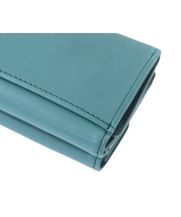 genten ピア ボックス3つ折り財布 ブルーグリーン
