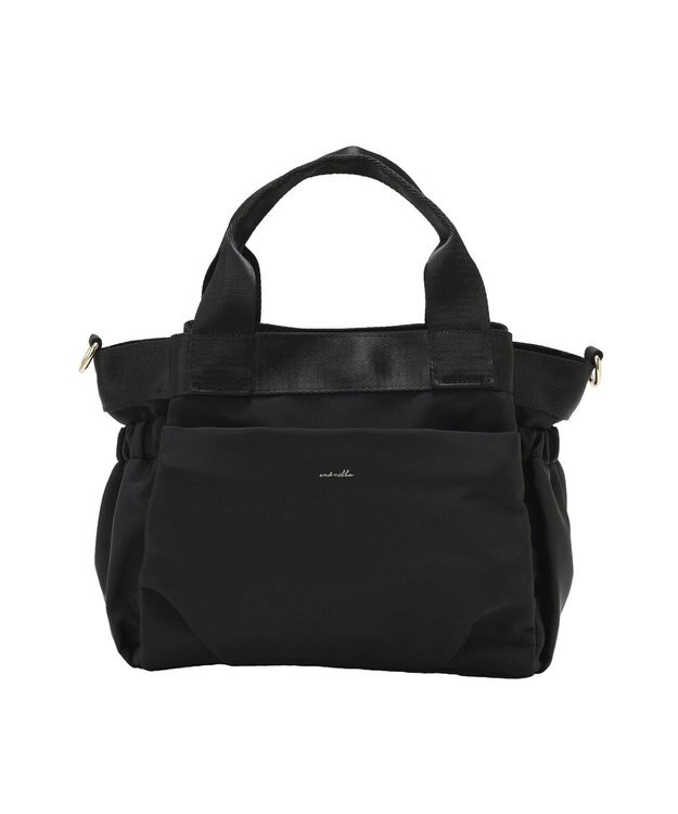Green Parks ａｎｄｍｉｋｋａ．２ＷＡＹベルトトートバッグ Black