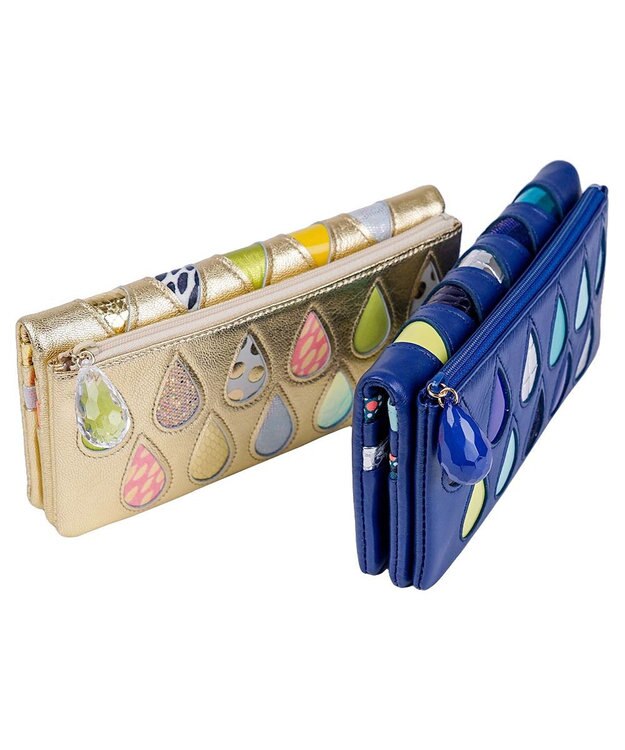 tsumori chisato CARRY ドロップス 長財布 かぶせ 【かわいいデザイン！本革のやわらかな風合い】 ゴールドⅡ