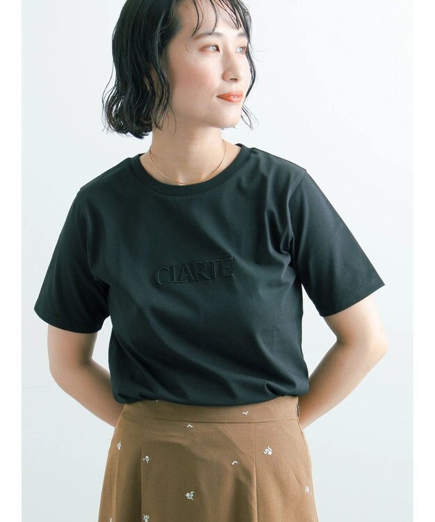 Te chichi ウレタン刺繍ロゴスタンダードTシャツ《新色追加》 ブラック